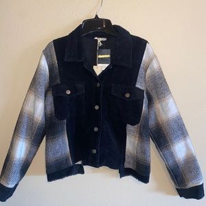 NWT MYSTREE brand ladies shacket; size L